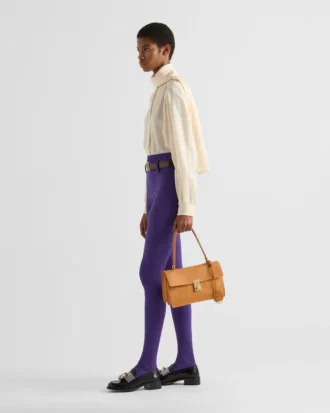 Bolso de hombro mediano de cuero Prada Soft de Prada