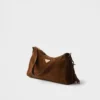 Bolso de hombro mediano de gamuza Prada Aimae Bolso de hombro mediano de gamuza Prada Aimae