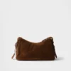 Bolso de hombro mediano de gamuza Prada Aimae Bolso de hombro mediano de gamuza Prada Aimae