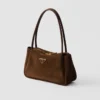 Bolso de hombro mediano de gamuza Prada Darling Bolso de hombro mediano de gamuza Prada Darling