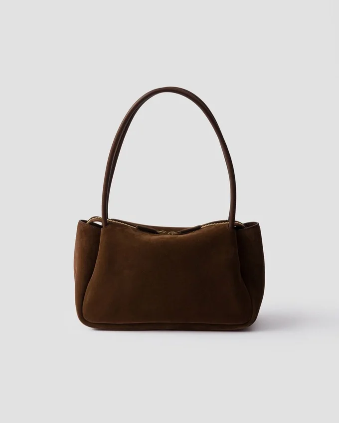 Bolso de hombro mediano de gamuza Prada Darling Bolso de hombro mediano de gamuza Prada Darling