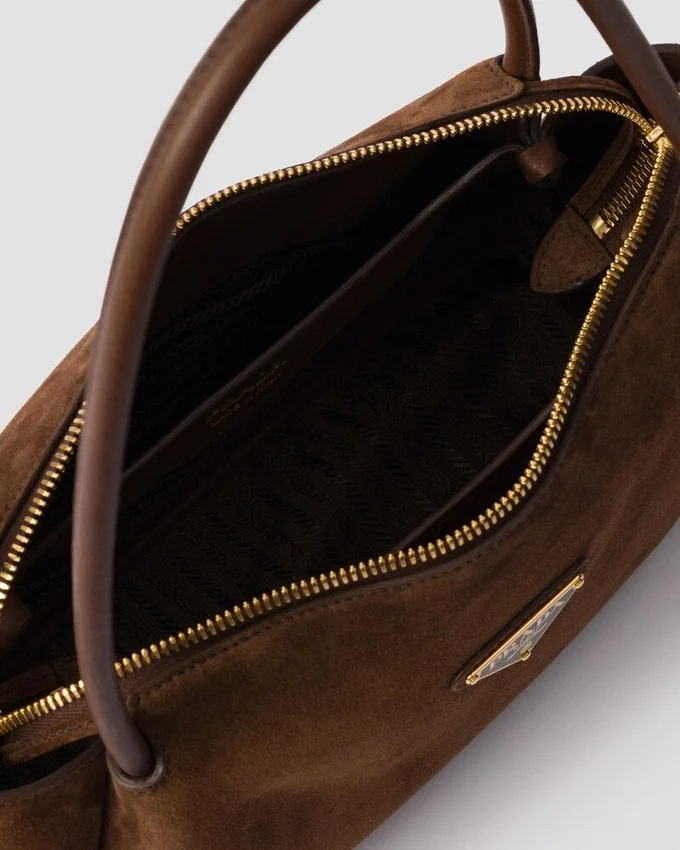 Bolso de hombro mediano de gamuza Prada Darling Bolso de hombro mediano de gamuza Prada Darling