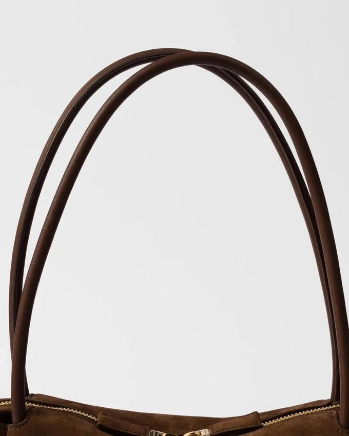 Bolso de hombro mediano de gamuza Prada Darling Bolso de hombro mediano de gamuza Prada Darling