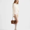 Bolso de hombro mediano de gamuza Prada Soft de Prada Bolso de hombro mediano de gamuza Prada Soft de Prada