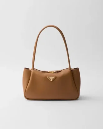 Bolso de hombro mediano de piel Prada Darling