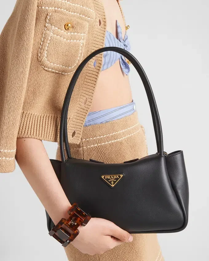 Bolso de hombro mediano de piel Prada Darling Bolso de hombro mediano de piel Prada Darling