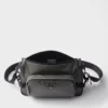 Bolso de hombro mediano de Re-Nylon y piel Saffiano Bolso de hombro mediano de Re-Nylon y piel Saffiano