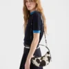 Bolso de hombro mini de cuero estampado Prada Arqua Bolso de hombro mini de cuero estampado Prada Arqua