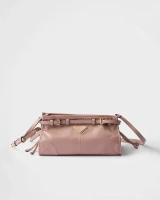 Bolso de hombro pequeño de cuero Prada Bonnie