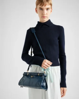 Bolso de hombro pequeño de cuero Prada Bonnie