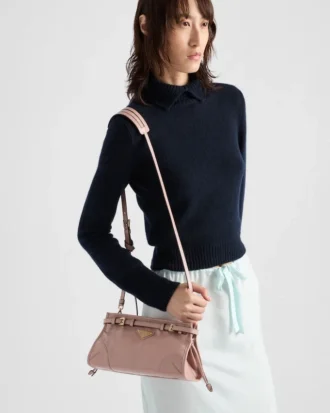 Bolso de hombro pequeño de cuero Prada Bonnie