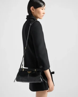 Bolso de hombro pequeño de cuero Prada Bonnie