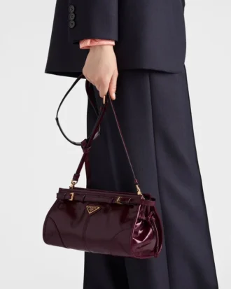 Bolso de hombro pequeño de cuero Prada Bonnie
