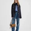 Bolso de hombro pequeño de cuero Prada Soft con dijes