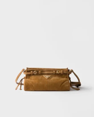 Bolso de hombro pequeño de gamuza Prada Bonnie