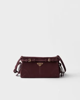 Bolso de hombro pequeño de gamuza Prada Bonnie