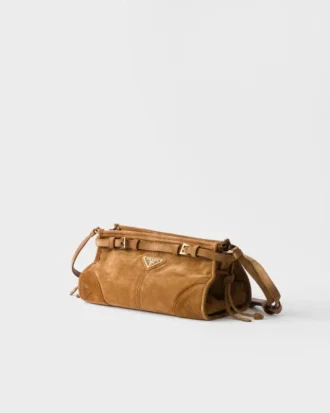 Bolso de hombro pequeño de gamuza Prada Bonnie