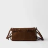 Bolso de hombro pequeño de gamuza Prada Bonnie Bolso de hombro pequeño de gamuza Prada Bonnie