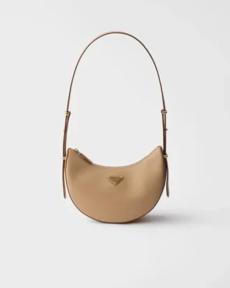 Bolso de hombro pequeño de piel Prada Arqua