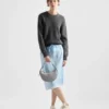 Bolso de hombro pequeño de piel Prada Arqua Bolso de hombro pequeño de piel Prada Arqua