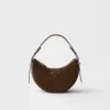 Bolso de hombro Prada Arqua Mini de gamuza Bolso de hombro Prada Arqua Mini de gamuza