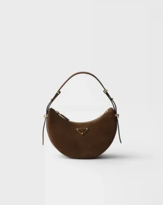 Bolso de hombro Prada Arqua Mini de gamuza