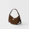Bolso de hombro Prada Arqua Mini de gamuza Bolso de hombro Prada Arqua Mini de gamuza