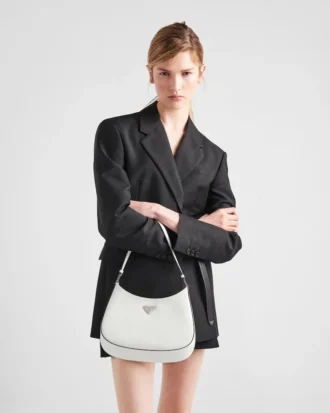 Bolso de hombro Prada Cleo de piel cepillada