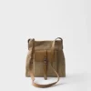 Bolso de hombro Prada Route de lona y cuero Bolso de hombro Prada Route de lona y cuero