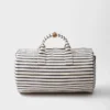 Bolso de lona a rayas Bolso de lona a rayas