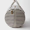 Bolso de lona a rayas Bolso de lona a rayas