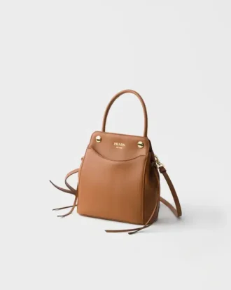Bolso de mano de cuero Prada Carry Mini