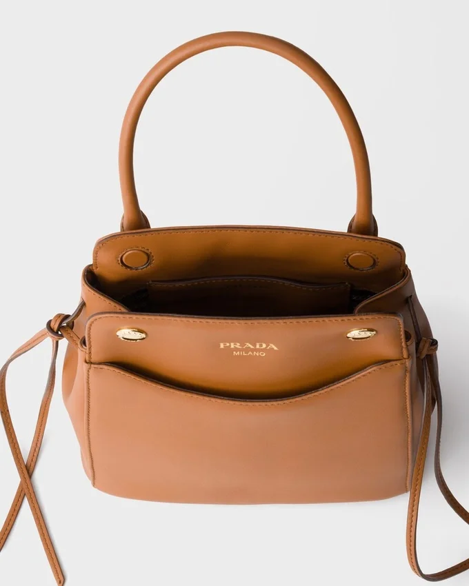 Bolso de mano de cuero Prada Carry Mini Bolso de mano de cuero Prada Carry Mini