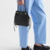Bolso de mano de cuero Prada Carry Mini Bolso de mano de cuero Prada Carry Mini