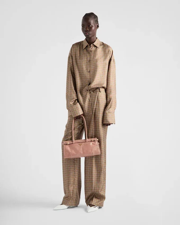 Bolso de mano mediano Bonnie de Prada Bolso de mano mediano Bonnie de Prada