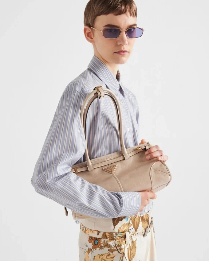 Bolso de mano mediano Bonnie de Prada Bolso de mano mediano Bonnie de Prada
