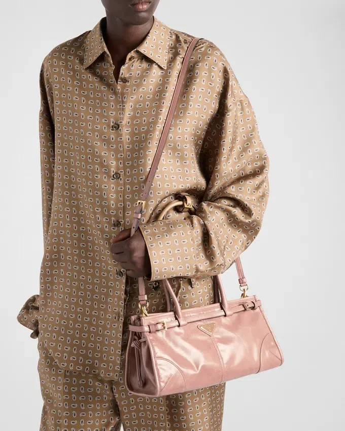 Bolso de mano mediano Bonnie de Prada Bolso de mano mediano Bonnie de Prada