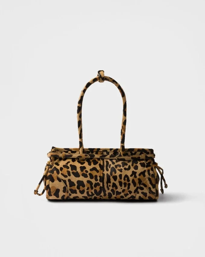 Bolso de mano mediano de cuero estampado Prada Bonnie Bolso de mano mediano de cuero estampado Prada Bonnie