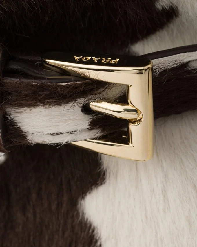 Bolso de mano mediano de cuero estampado Prada Bonnie Bolso de mano mediano de cuero estampado Prada Bonnie
