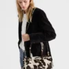 Bolso de mano mediano de cuero estampado Prada Bonnie Bolso de mano mediano de cuero estampado Prada Bonnie
