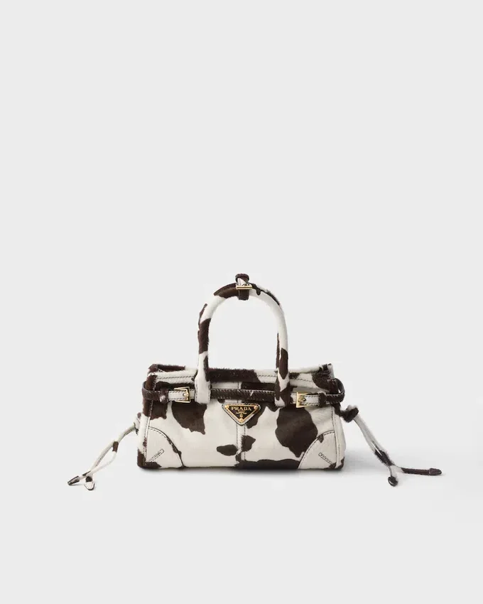 Bolso de mano Prada Bonnie Mini de piel estampada Bolso de mano Prada Bonnie Mini de piel estampada