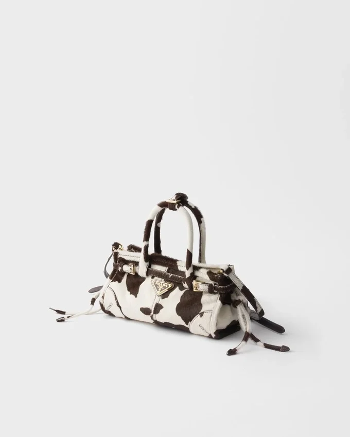 Bolso de mano Prada Bonnie Mini de piel estampada Bolso de mano Prada Bonnie Mini de piel estampada