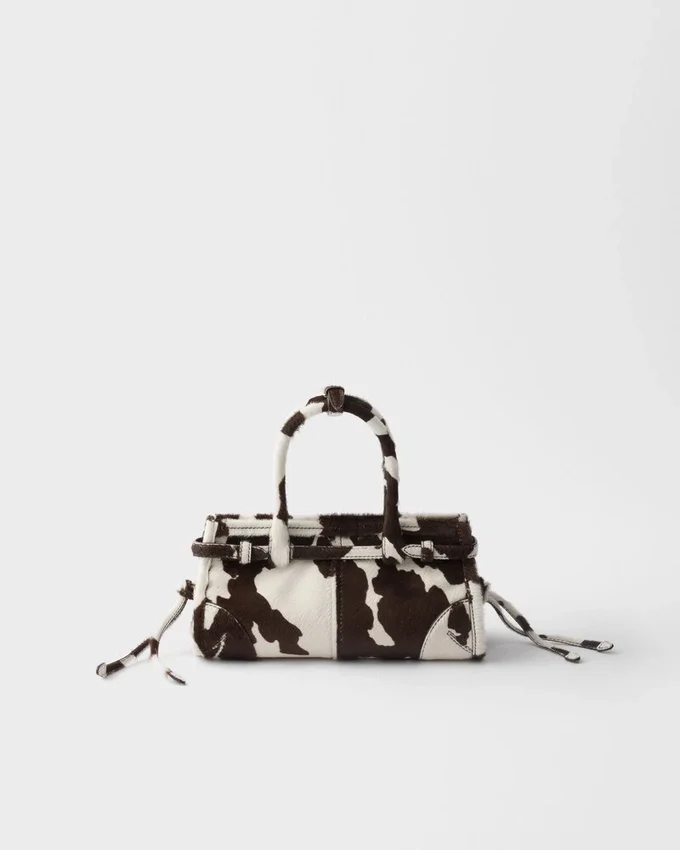Bolso de mano Prada Bonnie Mini de piel estampada Bolso de mano Prada Bonnie Mini de piel estampada