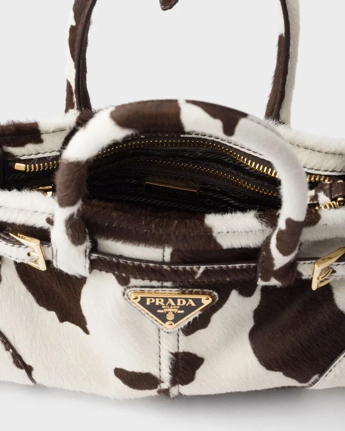 Bolso de mano Prada Bonnie Mini de piel estampada Bolso de mano Prada Bonnie Mini de piel estampada