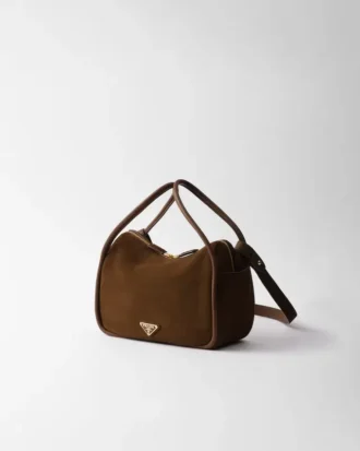 Bolso de mano Prada Darling de gamuza