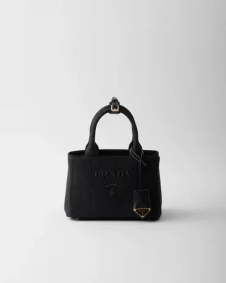 Bolso de mano Prada Jardiniare Mini de lona de algodón