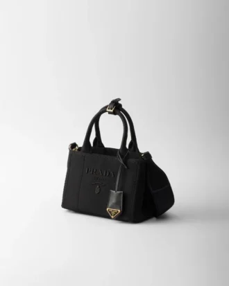 Bolso de mano Prada Jardiniare Mini de lona de algodón