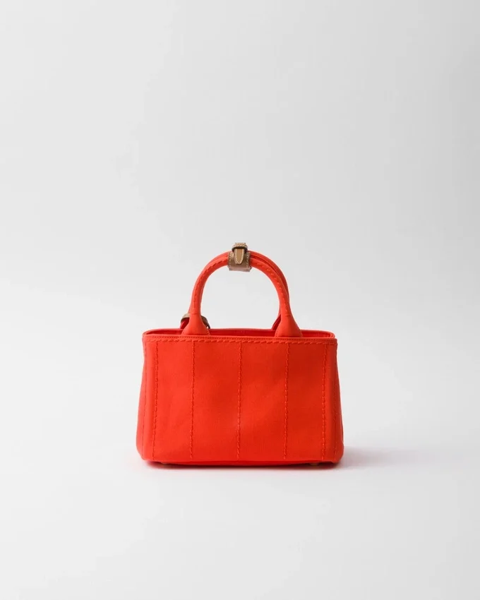 Bolso de mano Prada Jardiniare Mini de lona de algodón Bolso de mano Prada Jardiniare Mini de lona de algodón