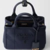 Bolso de mano Prada Jardiniare Mini de lona de algodón Bolso de mano Prada Jardiniare Mini de lona de algodón