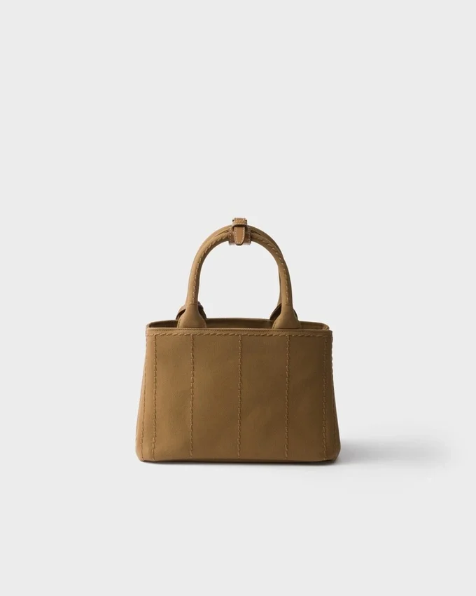 Bolso de mano Prada Jardiniare Mini de lona de algodón Bolso de mano Prada Jardiniare Mini de lona de algodón